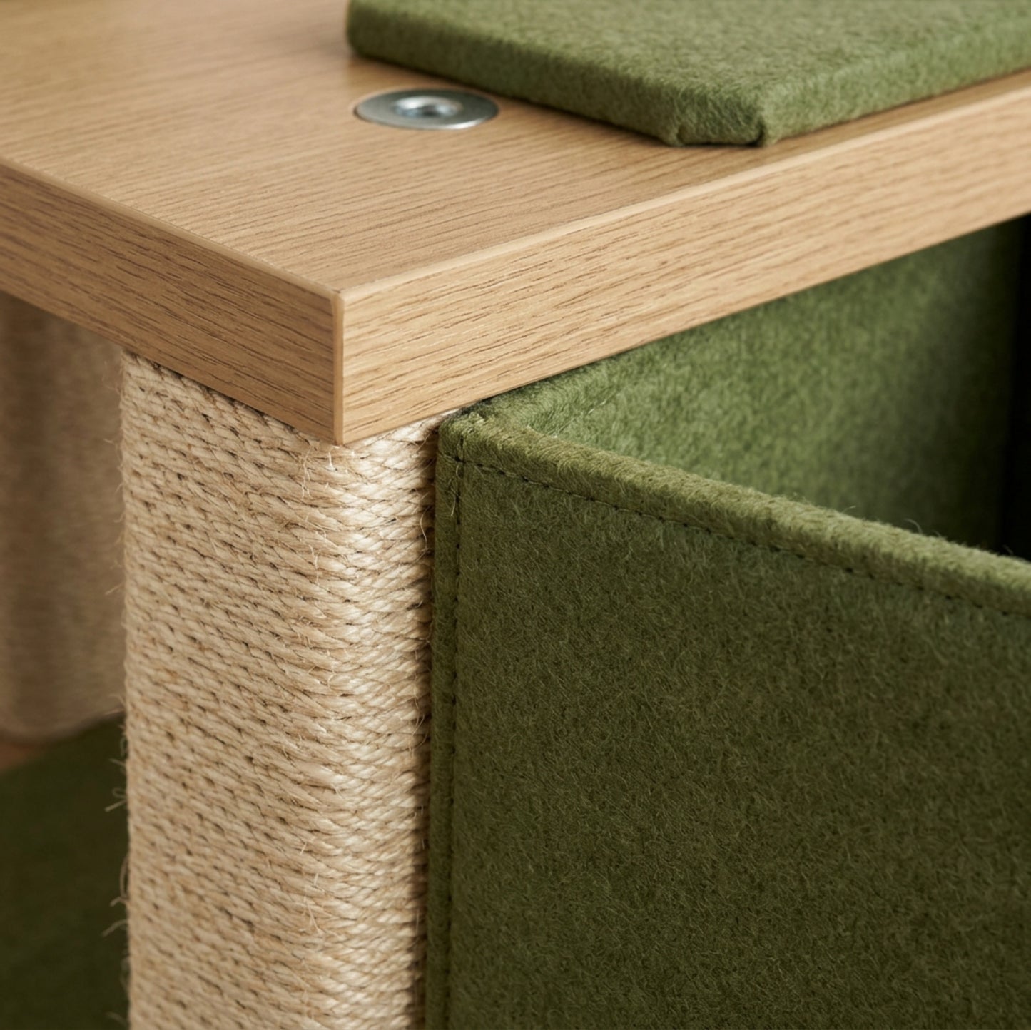 Pvxg Cubicove Cat Tower Moss 112 cm with Stacked Hideouts